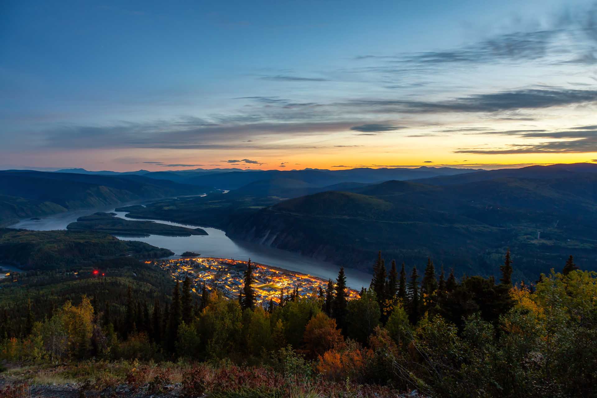 aerial view of dawson