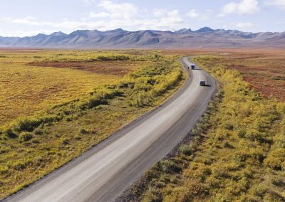 highway leading to the mountains