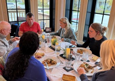 people enjoying a meal