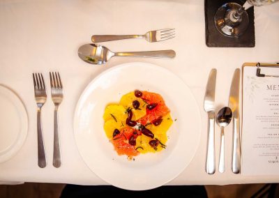 fresh slices of fruit on a plate