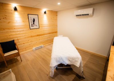 treatment table inside an air-conditioned room