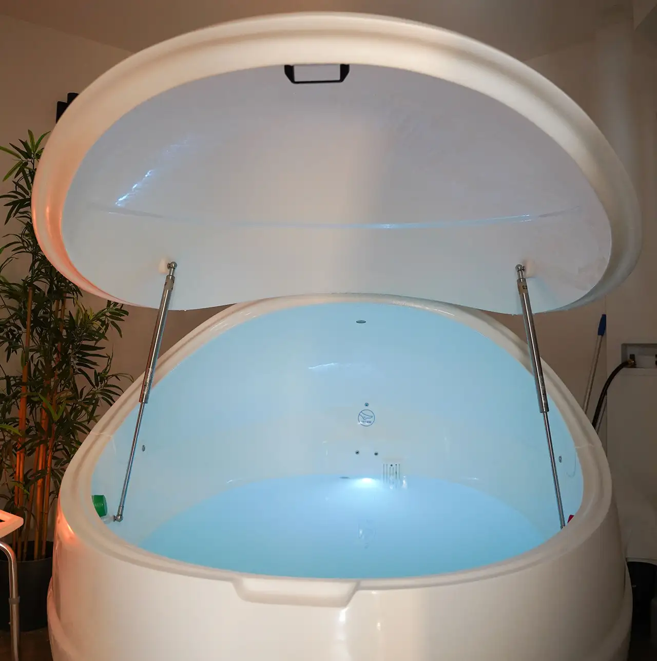 person having a facial treatment